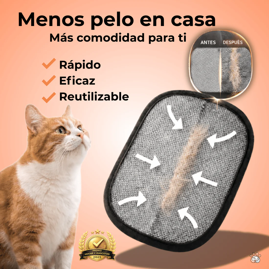 ShowPet - Manopla Quitapelos Reutilizable
